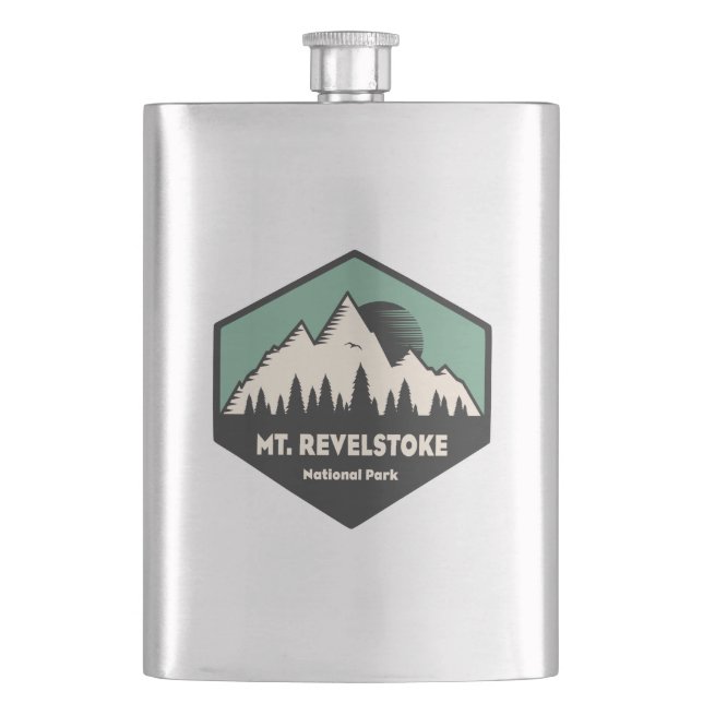 Mount Revelstoke National Park Hip Flask (Front)