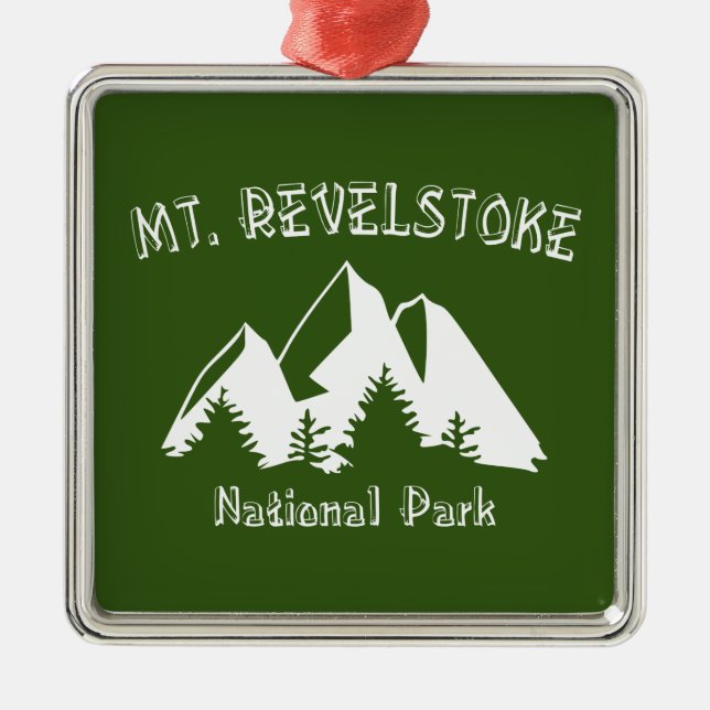 Mount Revelstoke National Park Metal Ornament (Front)
