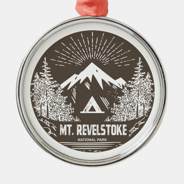 Mount Revelstoke National Park Metal Ornament (Front)