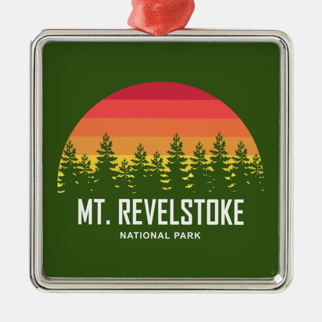 Mount Revelstoke National Park Metal Ornament (Front)