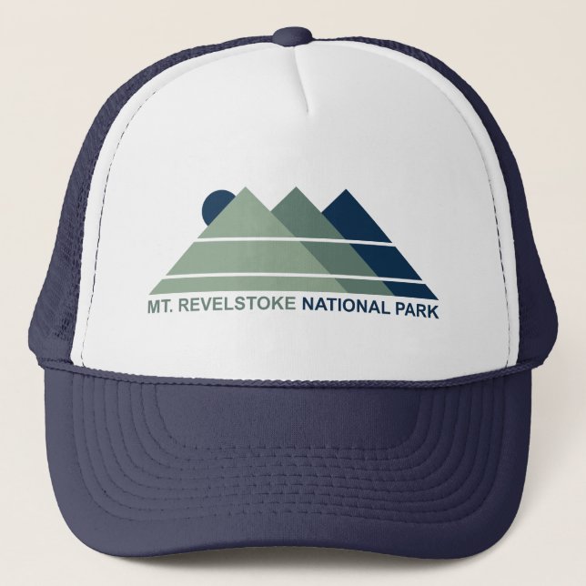 Mount Revelstoke National Park Mountain Sun Trucker Hat (Front)