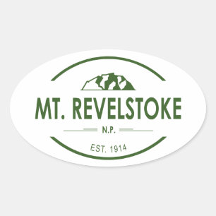 Mount Revelstoke National Park Oval Sticker
