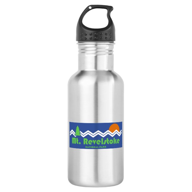 Mount Revelstoke National Park Retro 532 Ml Water Bottle (Front)