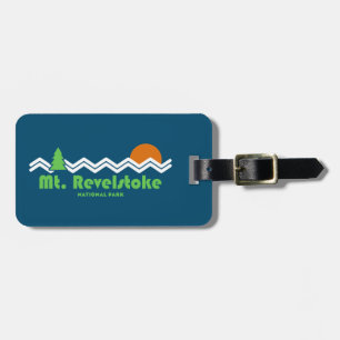 Mount Revelstoke National Park Retro Luggage Tag