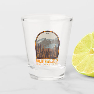 Mount Revelstoke National Park Travel Art Vintage Shot Glass