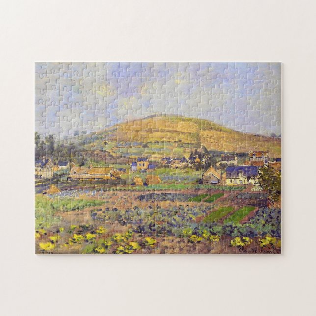 Mount Riboudet Rouen, Spring Monet Fine Art Jigsaw Puzzle (Horizontal)