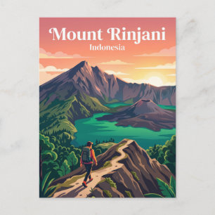 Mount Rinjani Indonesia Postcard