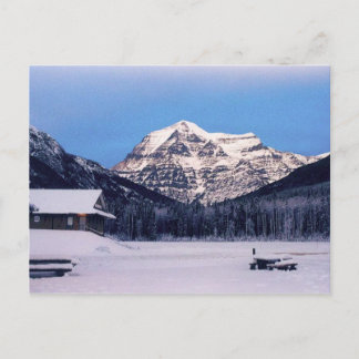 Mount Robson in Winter Postcard
