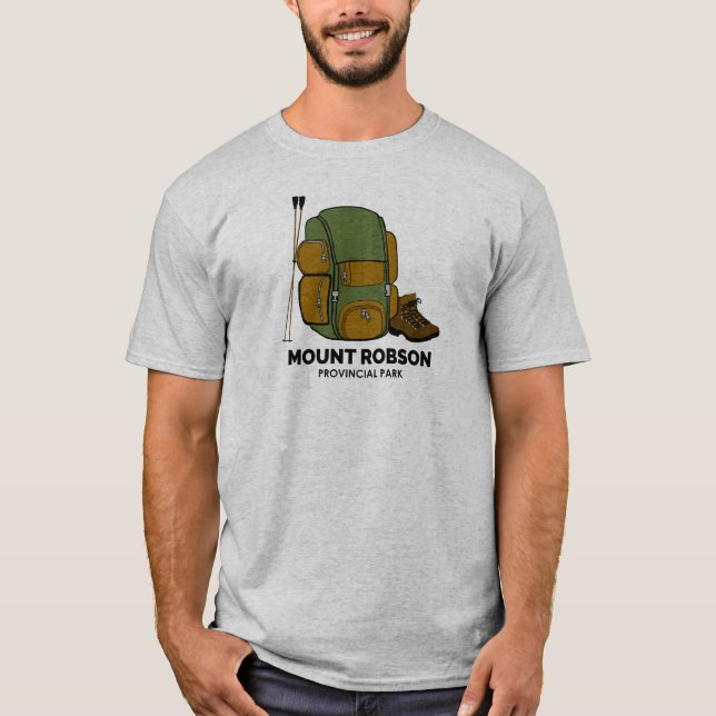 Mount Robson Provincial Park Backpack T-Shirt (Front)