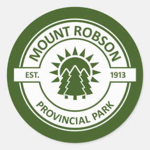 Mount Robson Provincial Park Classic Round Sticker
