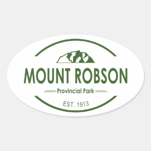 Mount Robson Provincial Park Oval Sticker