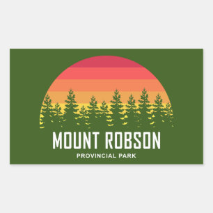 Mount Robson Provincial Park Rectangular Sticker