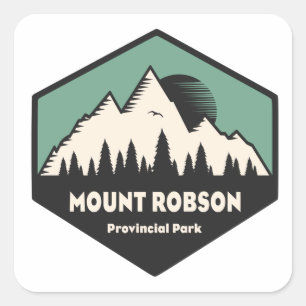 Mount Robson Provincial Park Square Sticker