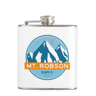 Mount Robson Stars Moon Hip Flask