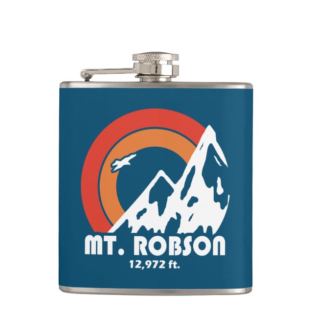 Mount Robson Sun Eagle Hip Flask (Front)