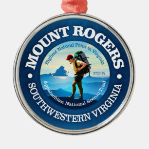 Mount Rogers (C) Metal Ornament