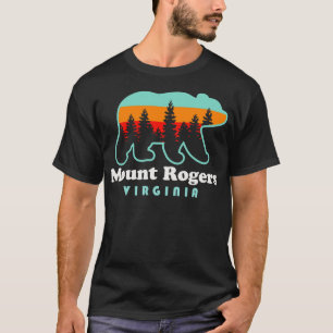 Mount Rogers Virginia Hiking Bear T-Shirt
