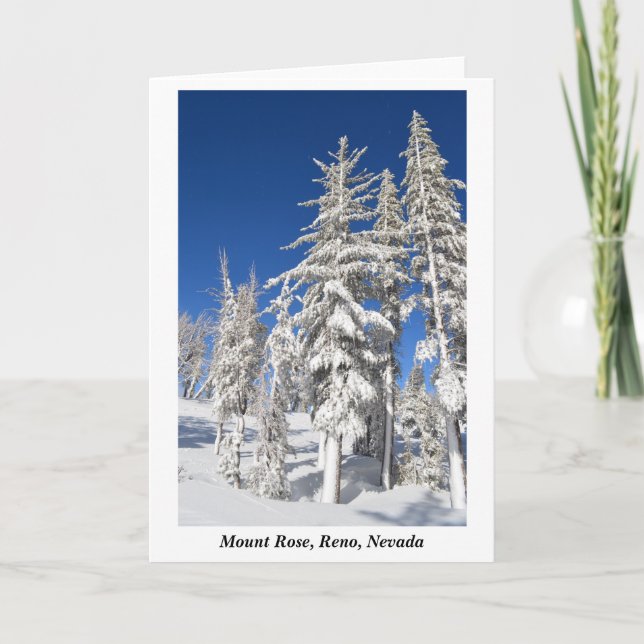 Mount Rose Reno Nevada Photograph by J.Halko Card (Front)