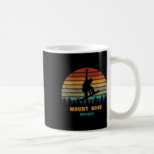 Mount Rose Tahoe Nevada Vintage Sun Snowboarding S Coffee Mug
