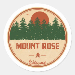 Mount Rose Wilderness Nevada Classic Round Sticker