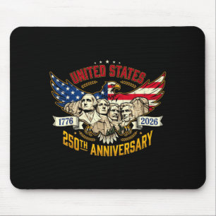 Mount Rushmore 250th Anniversary Eagle Flag 4th Of Mouse Pad