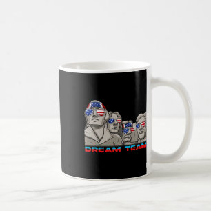 Mount Rushmore 4th Of July Funny Patriotic Preside Coffee Mug