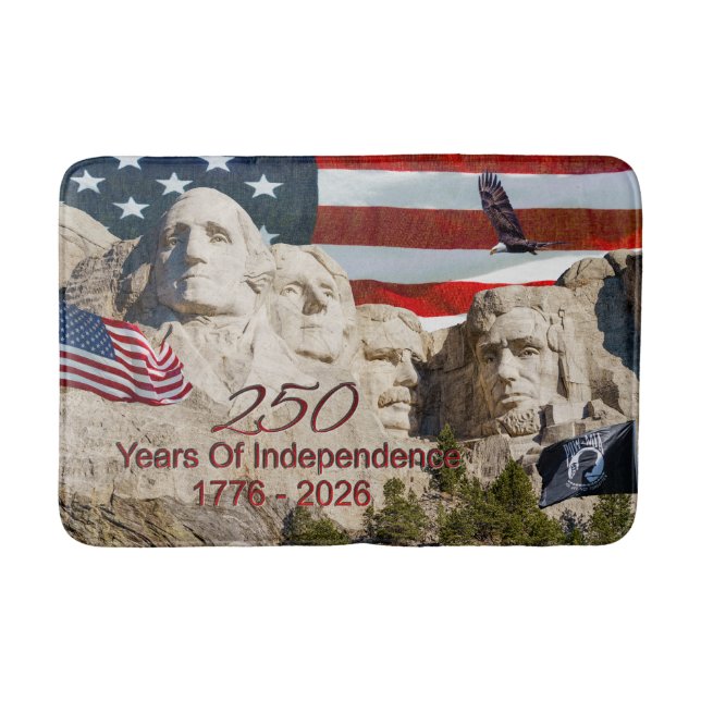 Mount Rushmore America 250 Bath Mats (Front)