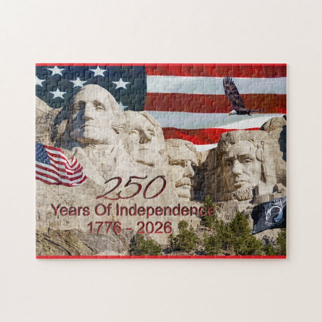 Mount Rushmore America 250 Jigsaw Puzzle (Horizontal)