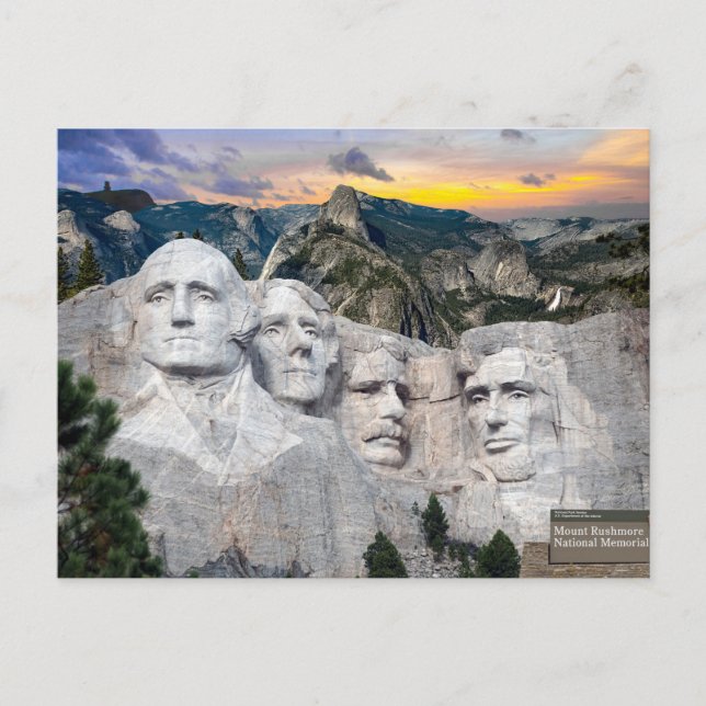 Mount Rushmore America Presidents   Postcard (Front)