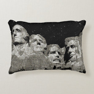 Mount Rushmore American Presidents, Decorative Cushion