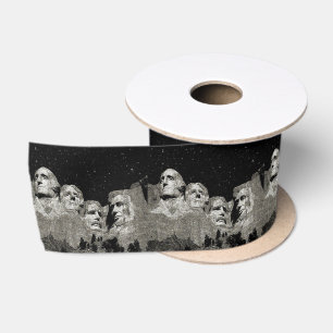Mount Rushmore American Presidents, Satin Ribbon