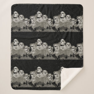 Mount Rushmore American Presidents,   Sherpa Blanket