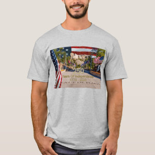 Mount Rushmore Avenue Of Flags Semiquincentennial T-Shirt