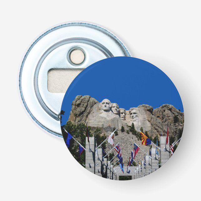 Mount Rushmore Customisable Photo Souvenir Bottle Opener (Front)