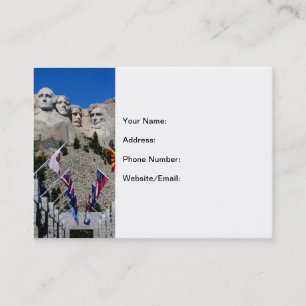 Mount Rushmore Customisable Photo Souvenir Business Card