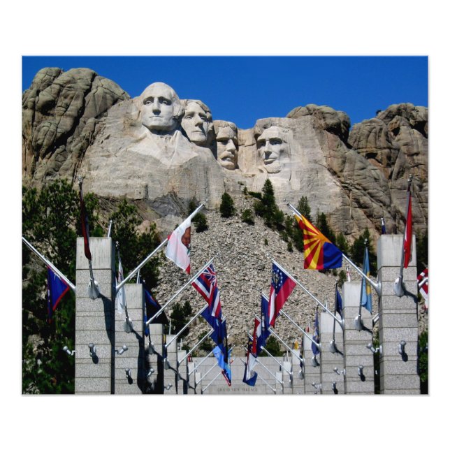 Mount Rushmore Customisable Photo Souvenir Print (Front)