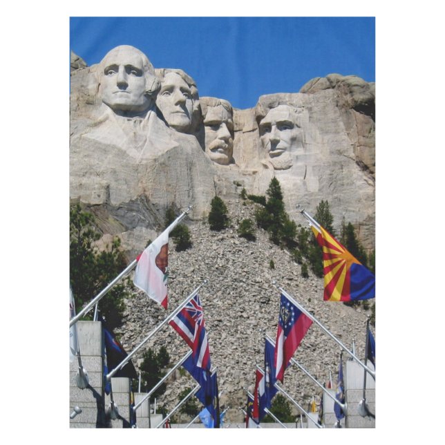 Mount Rushmore Customisable Photo Souvenir Tablecloth (Front)