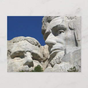 Mount Rushmore Detail Postcard