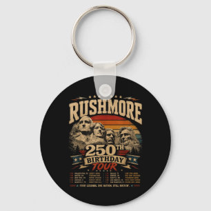 Mount Rushmore Happy 250th Birthday Aamerica Key Ring