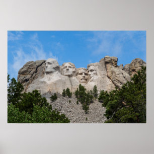 Mount Rushmore in Spring Poster