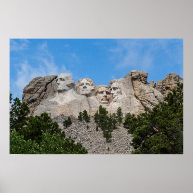 Mount Rushmore in Spring Poster (Front)