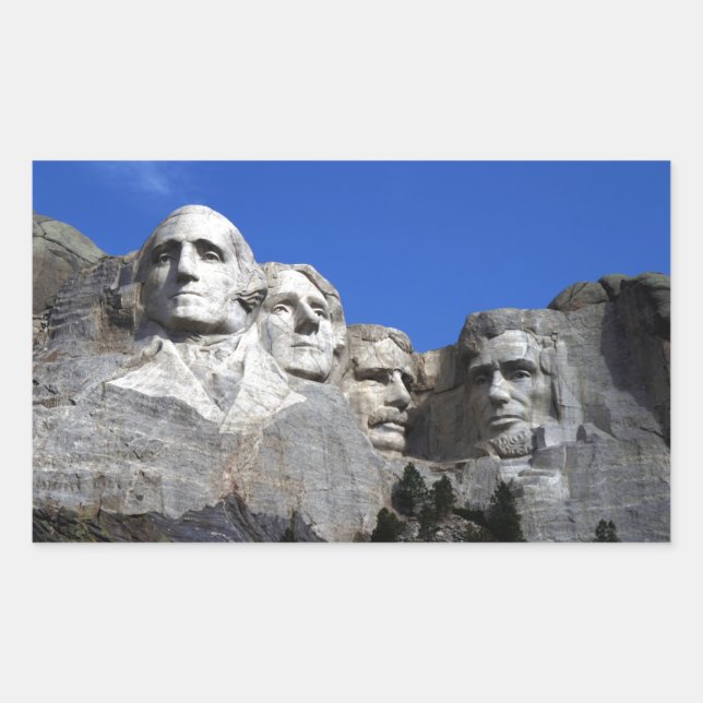 Mount Rushmore National Memorial Monument Rectangular Sticker (Front)