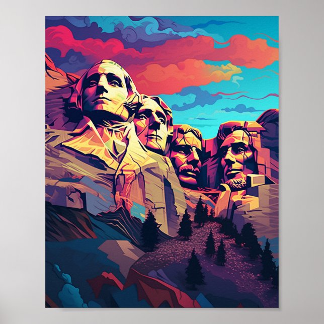 Mount Rushmore National Memorial National Park USA Poster (Front)