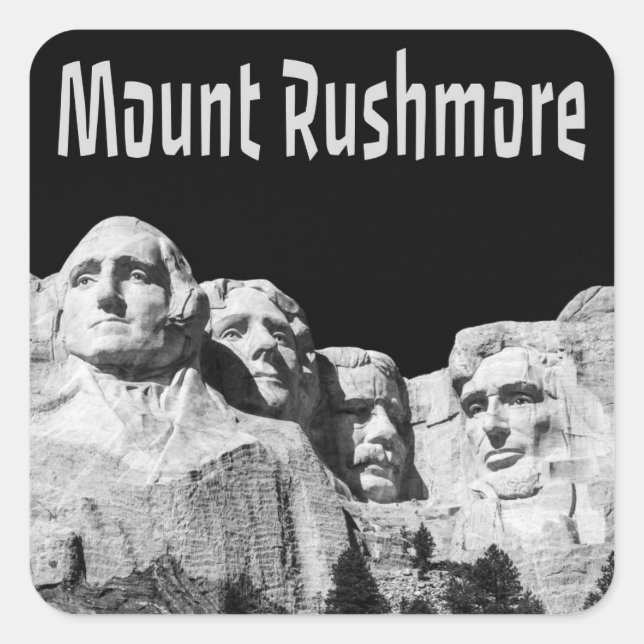 Mount Rushmore National Memorial South Dakota Square Sticker (Front)