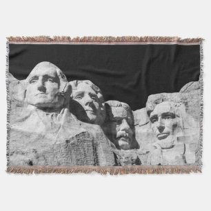 Mount Rushmore National Memorial South Dakota Throw Blanket