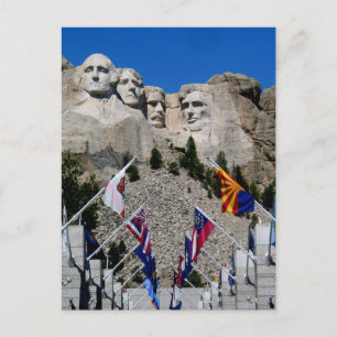 Mount Rushmore National Memorial Souvenir Postcard