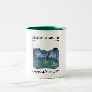 Mount Rushmore National Memorial Two-Tone Coffee Mug