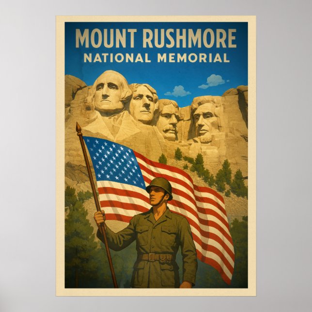 Mount Rushmore National Memorial V02 Poster (Front)