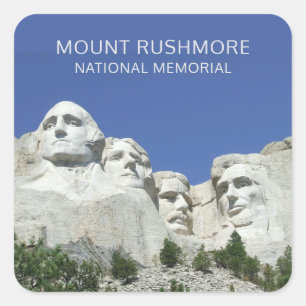 Mount Rushmore National Park, South Dakota Square Sticker