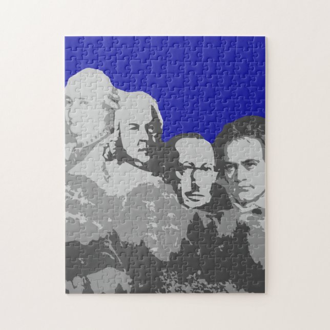 Mount Rushmore of Composers 11X14 Puzzle (Vertical)